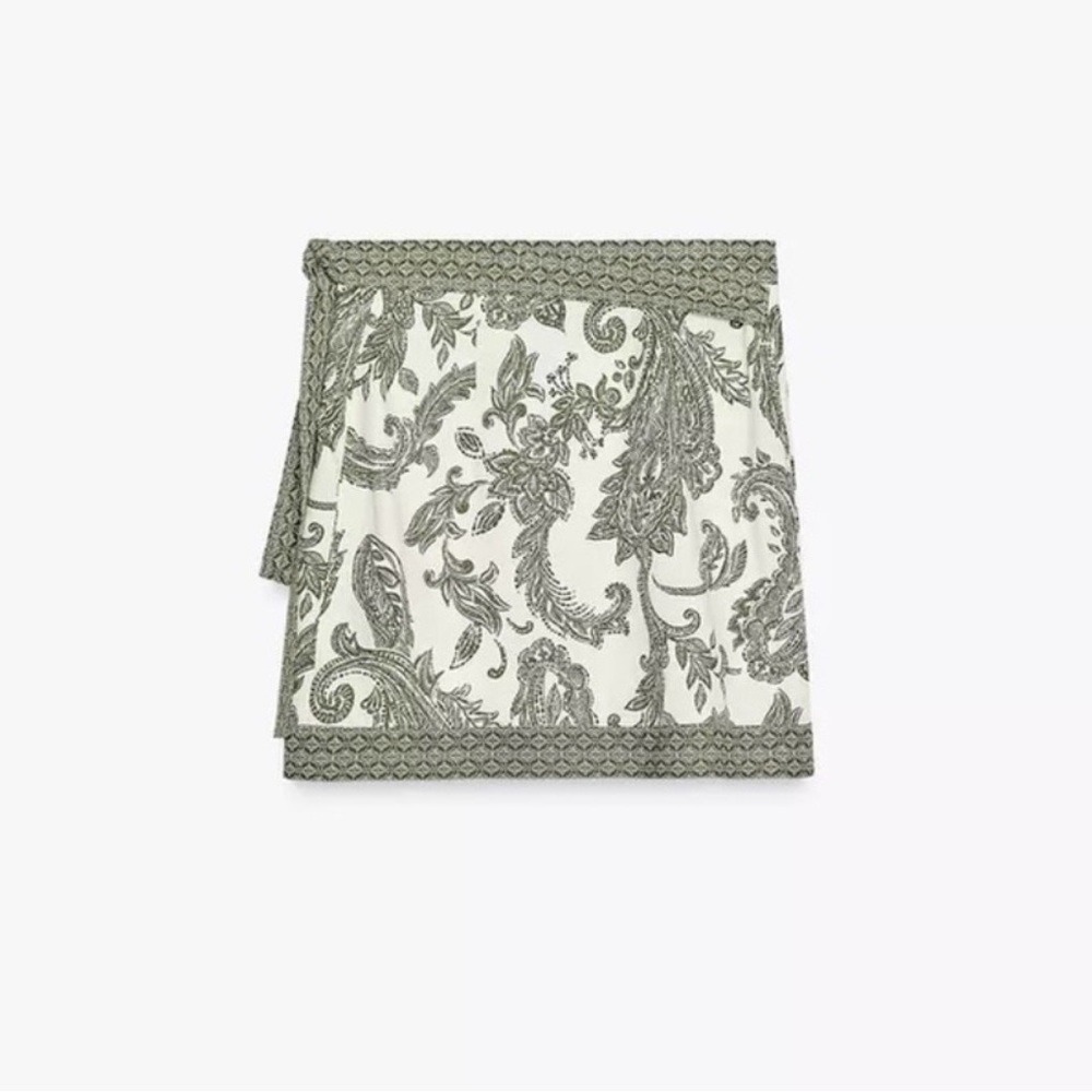 Zara Paisley Wrap Skirt